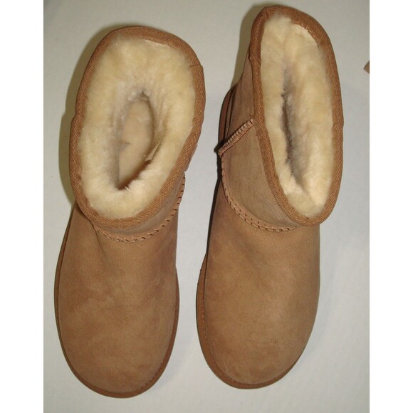 New $160 7 Brown Womens NIB Ugg Boots Mini Classic II Black Warm Authentic Comf - Picture 1 of 5